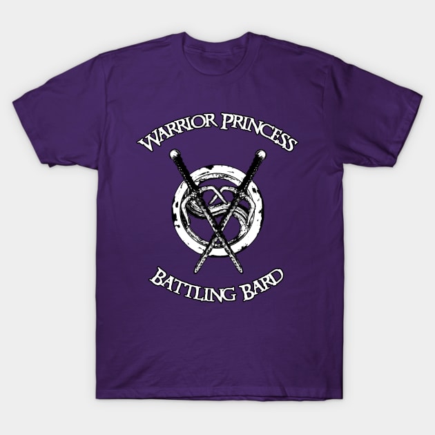 Warrior Princess & Battling Bard T-Shirt by CharXena